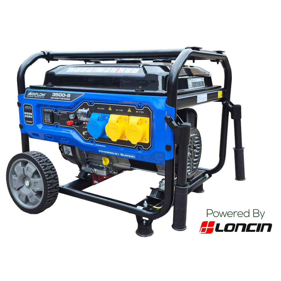 Maxflow MX3500-S - 230V 3.1KW [3.5KW Max] Open-set Generator