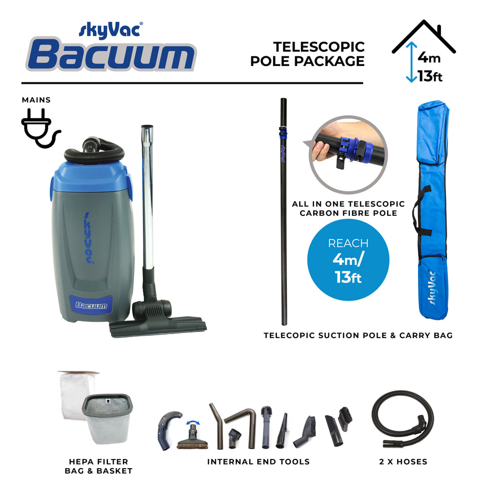 skyVac® Bacuum Backpack Vacuum