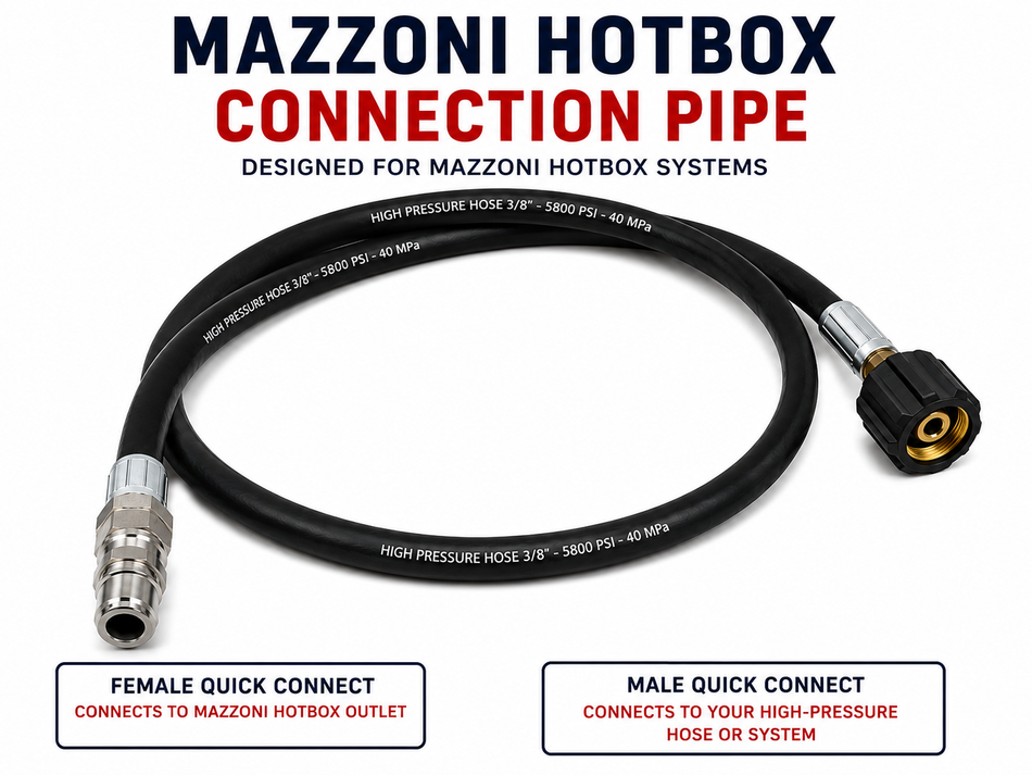 Mazzoni Hotbox 3 Meter Connection Hose + Quick Release Adapter 🔥