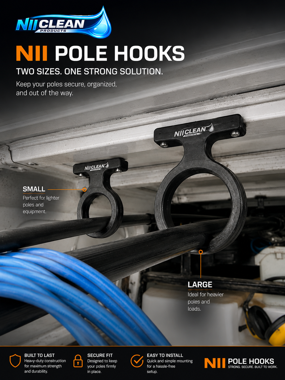 Small NII Roof Pole Hooks (Set/2 pcs)