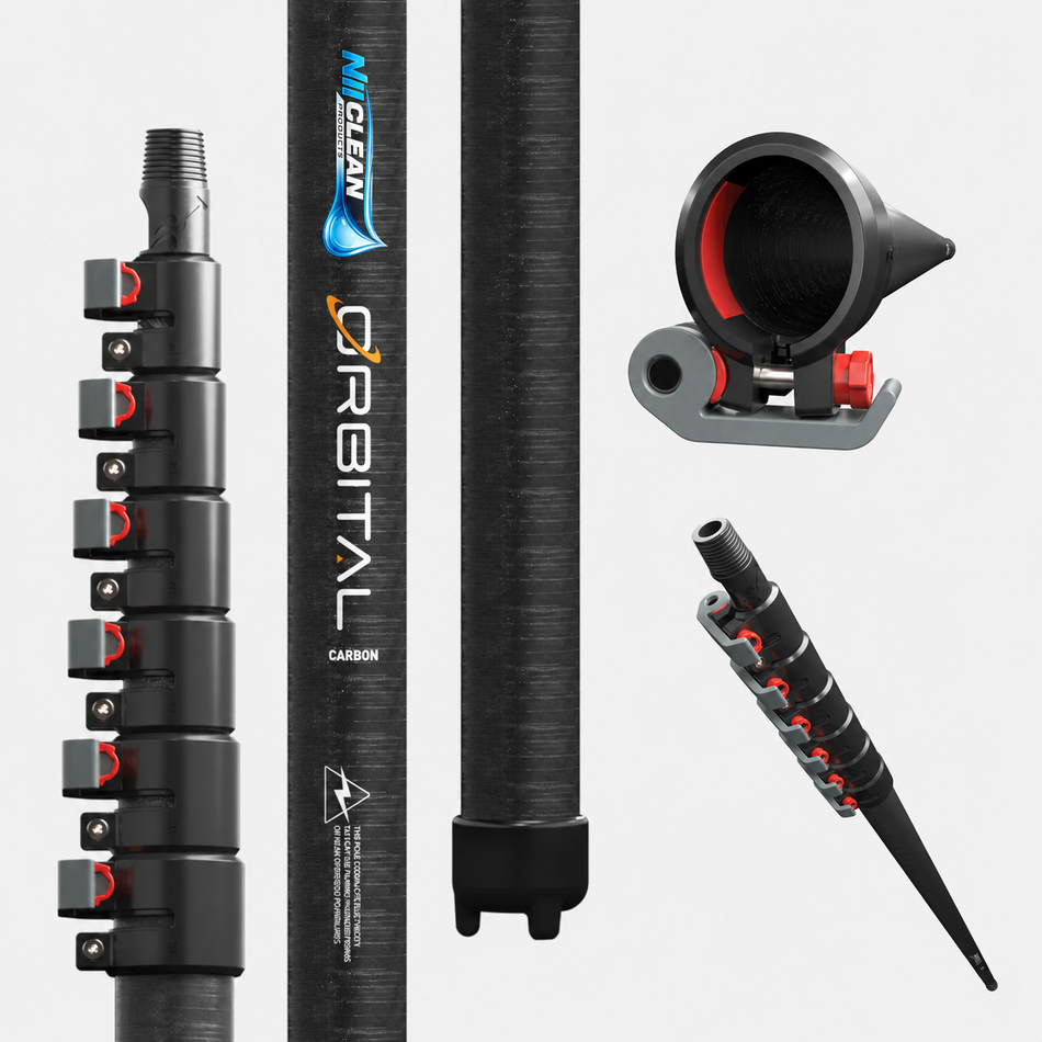 Orbital Window Cleaning Pole