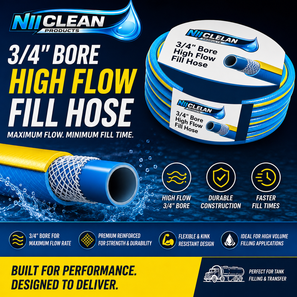 NCP High Flow Water Hose Anti Twist Flexible 3/4" 50m