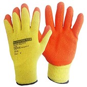 Work Gloves Latex-Palm Grip Handler Gloves (Orange)