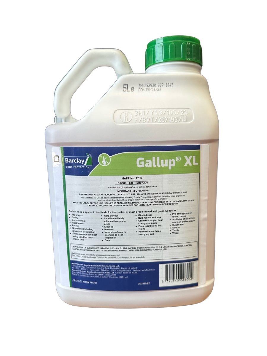 GALLUP XL Industrial Strength Weed Killer (5L) Brand Gallup New