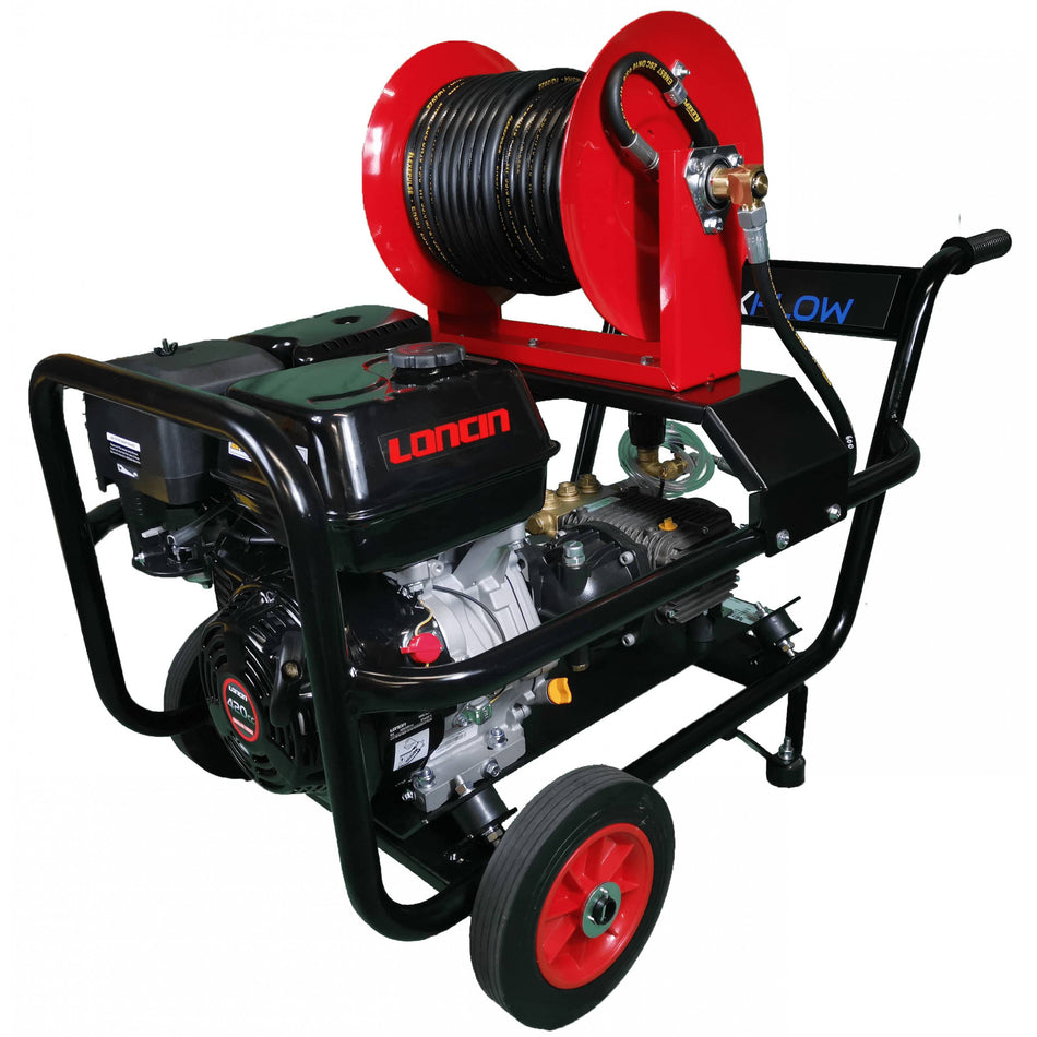 Loncin G420 24 LPM Gearbox Driven Trolley Frame + 30m Reel