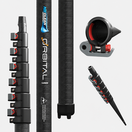 Extendable Orbital Window Cleaning Pole 