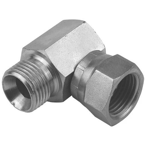 BSPP Swivel Female 90° Compact Elbow 60° Cone