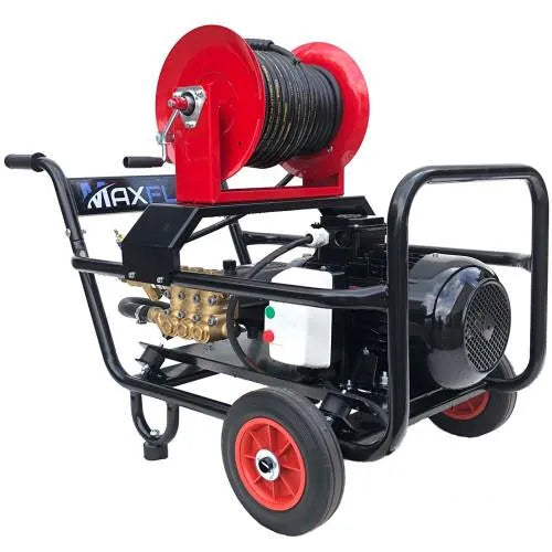 Maxflow 27LPM Industrial Electric Pressure Washer+ 30M Reel 3-Phase