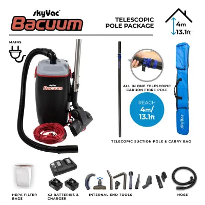 skyVac® Bacuum Backpack Vacuum